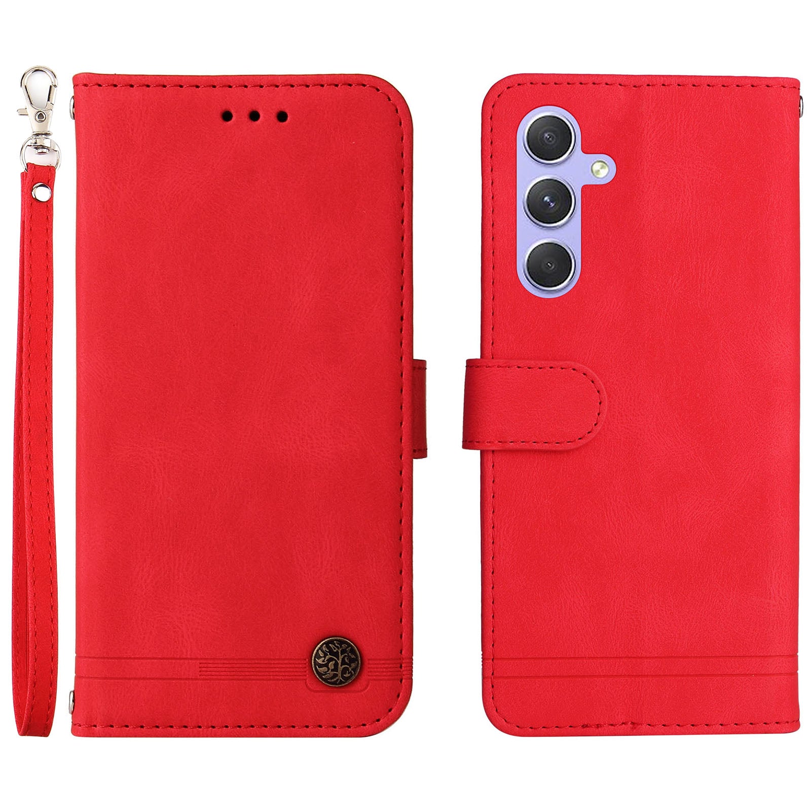 For Samsung Galaxy M54 5G / F54 5G PU Leather Skin-touch Phone Case Imprinted Lines Stand Wallet Cover For Samsung Galaxy M54 5G / F54 5G PU Leather Skin-touch Phone Case Imprinted Lines Stand Wallet Cover